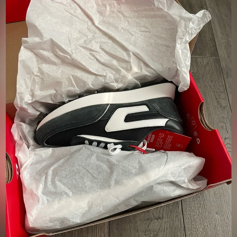 Diesel S-Racer Volcanic Ash Brilliant White Size 6 sneakers - Picture 8 of 11